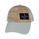 Wine Hat, Dad Hat, Snapback, Cork, Gray, Mens Hat, Womens Hat, Front Picture