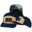 Wine Hat, Flat Bill, Snapback Hat, Cork, Navy, Mens Hat, Womens Hat, Main Picture