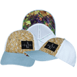 Wine Hat, Low Profile, Ponytail, Snapback Hat, Cork, Baby Blue, White, Mens Hat, Womens Hat, Main Picture 