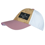 Wine Hat, Low Profile, Ponytail, Snapback Hat, Cork, Lavender, White, Mens Hat, Womens Hat, Side Picture 