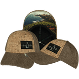 Wine Hat, Low Profile, Snapback Hat, Cork, Light Brown Hemp, Mens Hat, Womens Hat, Main Picture 