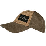 Wine Hat, Low Profile, Snapback Hat, Cork, Light Brown Hemp, Mens Hat, Womens Hat, Side Picture 