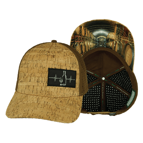 Wine Hat, Trucker Hat, Snapback Hat, Cork, Brown, Mens Hat, Womens Hat, Main Picture