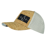 Wine Hat, Trucker Hat, Snapback Hat, Cork, Gray, Mens Hat, Womens Hat, Side Picture