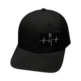 Yoga Hat, Baseball Hat, Snapback Hat, Black, Mens Hat, Womens Hat, Front Picture