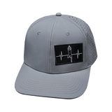 Yoga Hat, Baseball Hat, Snapback Hat, Gray, Mens Hat, Womens Hat, Front Picture