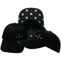 Yoga Hat - Dad Hat - Ponytail - Black - Laser Mesh