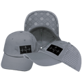 Yoga Hat - Dad Hat - Ponytail - Gray - Laser Mesh