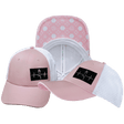 Yoga Hat, Low Profile, Ponytail, Snapback Hat, Pink, White, Mens Hat, Womens Hat, Main Picture 
