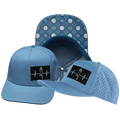 Yoga Hat - Trucker Hat - Light Blue - Laser Mesh