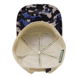 Youth Color Vibes Hat, Flat Bill, Snapback Hat, Dusk Camo, Cresm, Charcoal, Mens Hat, Womens Hat, Underbiill Picture