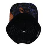 Youth Color Vibes Hat, Flat Bill, Snapback Hat, Midnight Mirage, Baby Blue, Black, Mens Hat, Womens Hat, Underbill Picture