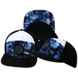 Youth Color Vibes Hat, Flat Bill, Snapback Hat, Artist Storm, Black, White, Mens Hat, Womens Hat, Main Picture