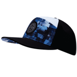 Youth Color Vibes Hat, Flat Bill, Snapback Hat, Artist Storm, Black, White, Mens Hat, Womens Hat, Side Picture