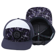Youth Color Vibes Hat, Flat Bill, Snapback Hat, Blue Fall Camo, Charcoal, White, Mens Hat, Womens Hat, Main Picture