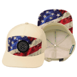 Youth Color Vibes Hat, Flat Bill, Snapback Hat, Rugged Flag, Cream, Mens Hat, Womens Hat, Main Picture