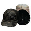 **YOUTH** Florida Hat - Baseball Hat Fit - Tan Camo / Black - Trucker Mesh