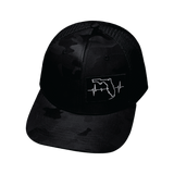 Youth Florida Hat, Baseball Hat, Snapback Hat, Black Camo, Black, Mens Hat, Womens Hat, Front Picture