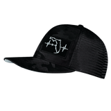 Youth Florida Hat, Baseball Hat, Snapback Hat, Black Camo, Black, Mens Hat, Womens Hat, Side Picture