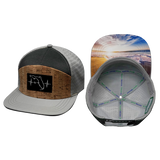 Youth Florida Hat, Flat Bill, Snapback Hat, Cork, Gray, Charcoal, Mens Hat, Womens Hat, Main Picture