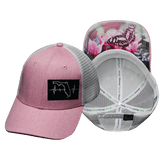 Youth Florida Hat, Low Profile, Snapback Hat, Pink, White, Mens Hat, Womens Hat, Main Picture 
