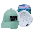 **YOUTH** Florida Hat - Low Profile - Teal / White - Trucker Mesh