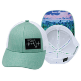 Youth Florida Hat, Low Profile, Snapback Hat, Teal, White, Mens Hat, Womens Hat, Main Picture 