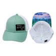 Youth Florida Hat, Low Profile, Snapback Hat, Teal, White, Mens Hat, Womens Hat, Main Picture 