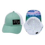 Youth Florida Hat, Low Profile, Snapback Hat, Teal, White, Mens Hat, Womens Hat, Main Picture 