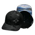**YOUTH** Tahoe Hat - Baseball Hat Fit - Black Camo / Black - Trucker Mesh