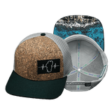 Youth Tahoe Hat, Baseball Hat, Snapback Hat, Cork, Green, Gray, Mens Hat, Womens Hat, Main Picture