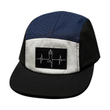 Yoga - 5 Panel - Sporty - Unstructured - Pony Tail - Black / White / Navy