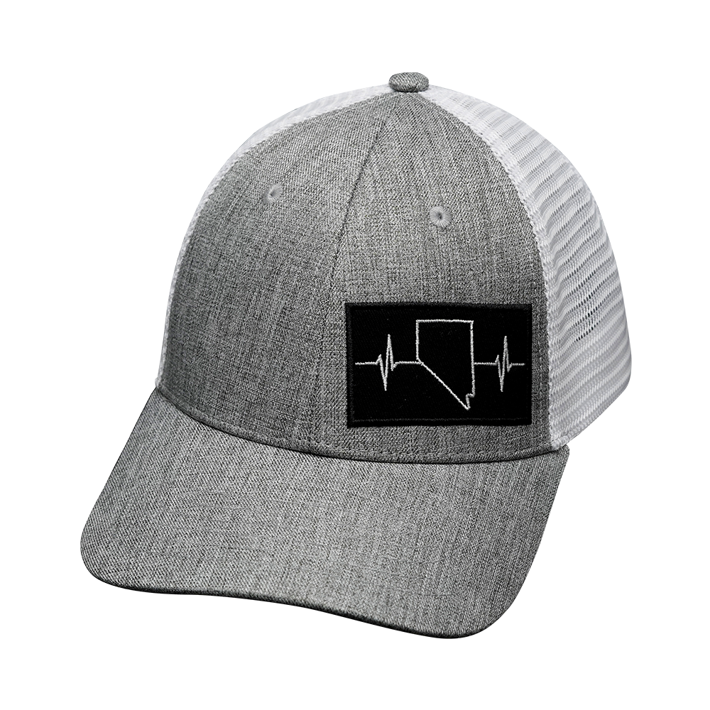 Nevada - 6 Panel - Shallow Fit - Gray / White