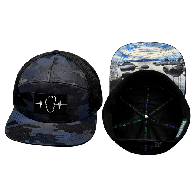 Tahoe - 7 Panel - Navy Camo / Black (Unisex)