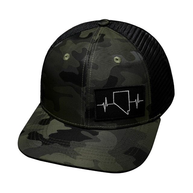 Nevada - 6 Panel - Green Camo / Black (Unisex)