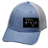 **YOUTH** Florida  - 6 Panel - Shallow Fit - Light Blue / White