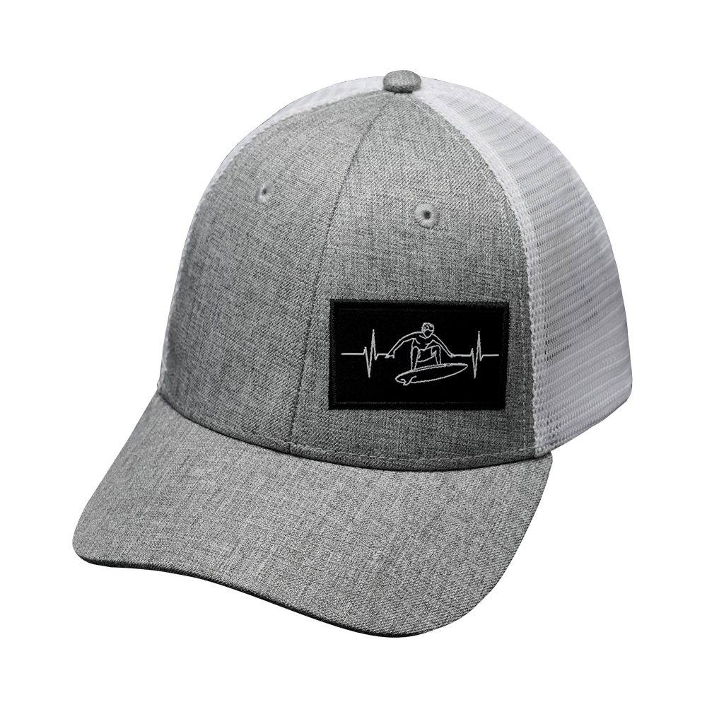Surf - 6 Panel - Shallow Fit - Gray / White