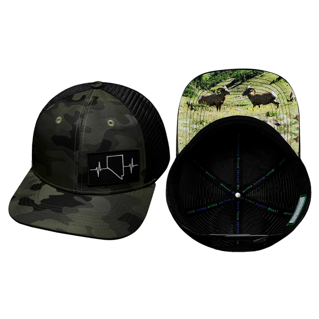 Nevada - 6 Panel - Green Camo / Black (Unisex)