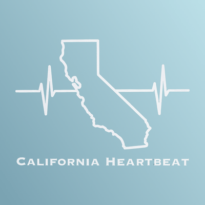 California Sticker — Vinyl, White