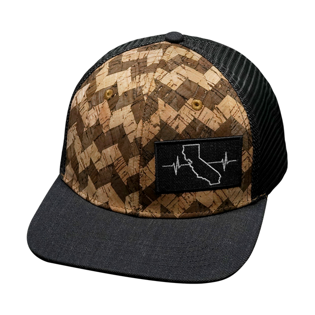 California - 6 Panel - Cork - Charcoal Gray (Unisex)