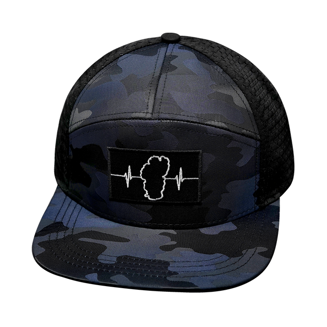 Tahoe - 7 Panel - Navy Camo / Black (Unisex)