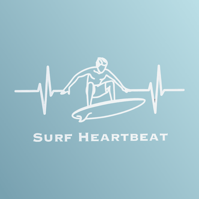 Surf Sticker — Vinyl, White