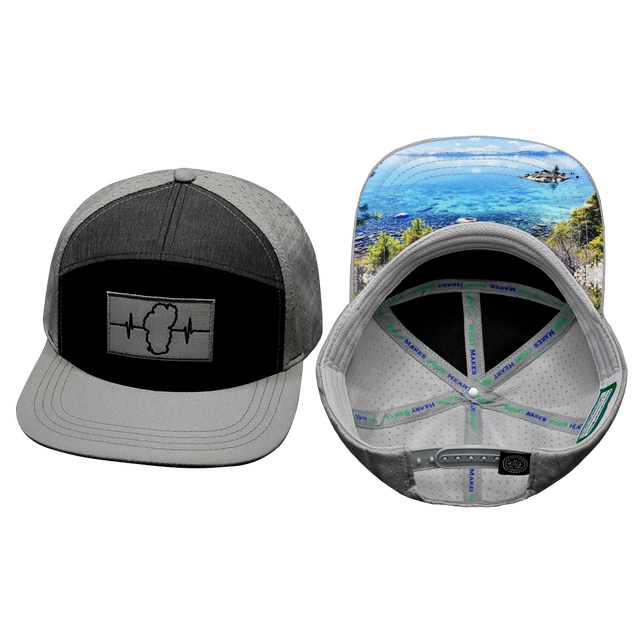 Tahoe - 7 Panel - Gray / Black / Charcoal (Unisex)