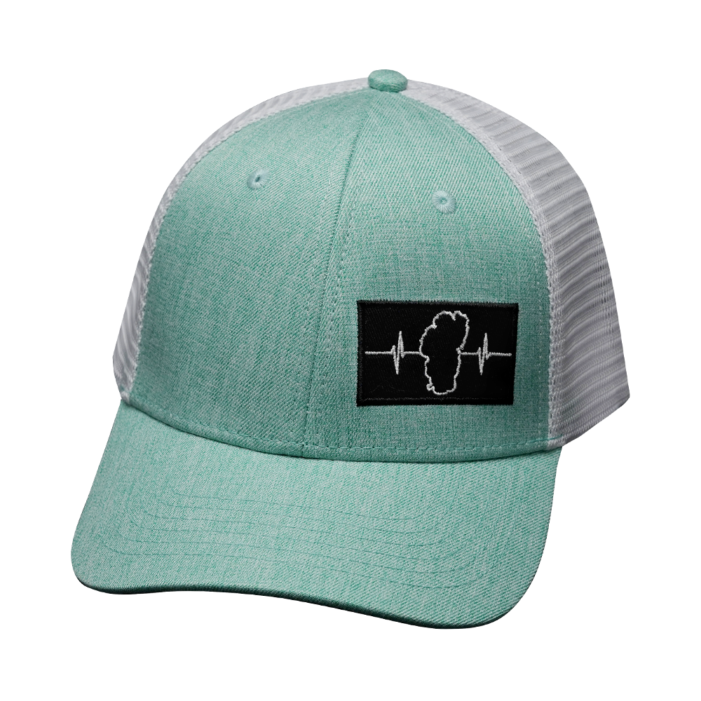 Tahoe - 6 Panel - Shallow Fit - Teal / White