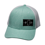 Tahoe - 6 Panel - Shallow Fit - Teal / White