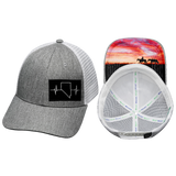 Nevada - 6 Panel - Shallow Fit - Gray / White