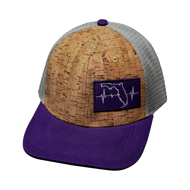 Florida - 6 Panel - Cork - Purple / Gray (Unisex)