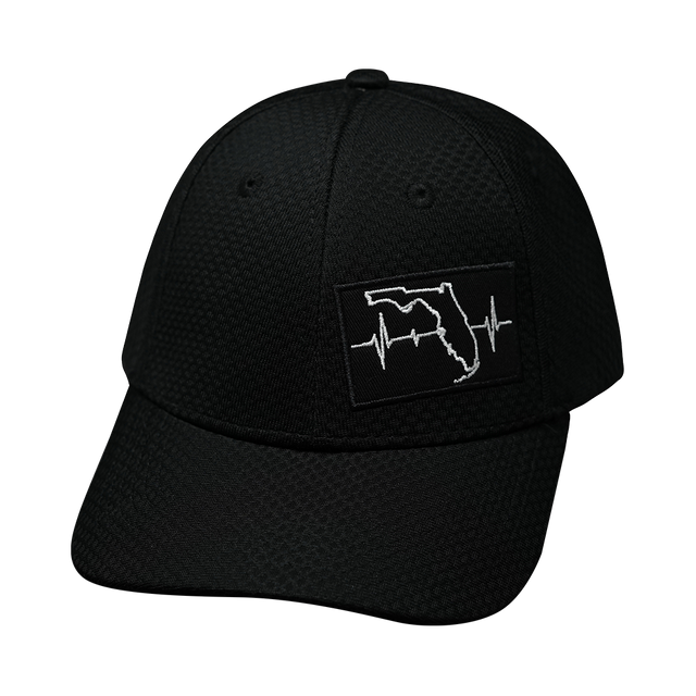 Florida - 6 Panel - AirMesh - Athletic Fit - Black (Unisex)