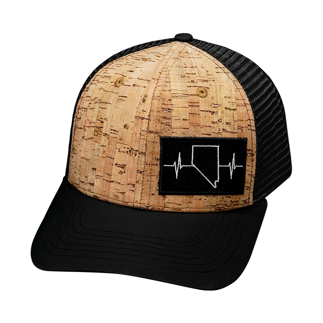 Nevada - 6 Panel - Cork - Black (Unisex)