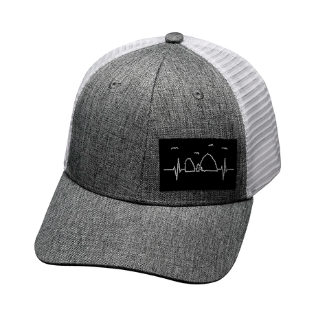 Cabo - 6 panel - Shallow Fit - Gray / White